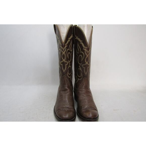 TONY LAMA Gold Label Mens Size 9.5 B Narrow Width Brown Leather Cowboy Boots main image 6